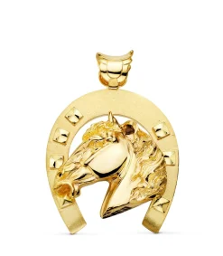 Colgante Herradura Y Caballo Oro 18 K 50 Mm<Alda Joyeros Cheap