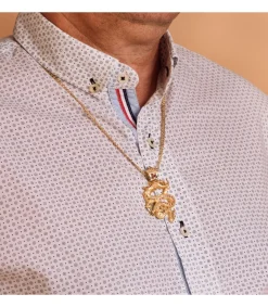 Colgante Hombre Dragon Oro Amarillo 18K Piedras Rojas<Alda Joyeros Flash Sale