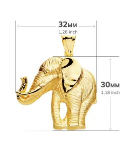 Colgante Hombre Elefante Oro 18K<Alda Joyeros New