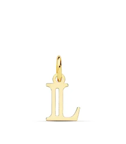 Colgante Inicial De Oro 18 Kilates L<Alda Joyeros Fashion