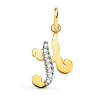 Colgante Inicial K Oro Amarillo 18 K 15Mm<Alda Joyeros Hot