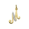 Colgante Inicial M Oro Amarillo 18 K 16 Mm<Alda Joyeros Cheap