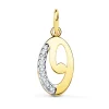 Colgante Inicial O Oro Amarillo 18 K 15Mm<Alda Joyeros Clearance