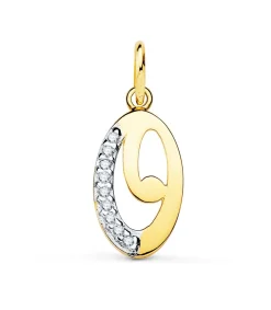 Colgante Inicial O Oro Amarillo 18 K 15Mm<Alda Joyeros Clearance