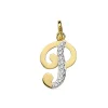 Colgante Inicial P Oro Amarillo 18 K 16 Mm<Alda Joyeros Online