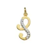 Colgante Inicial S Oro Amarillo 18 K 17Mm<Alda Joyeros Sale