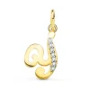 Colgante Inicial Y Oro Amarillo 18 K 15Mm<Alda Joyeros Cheap