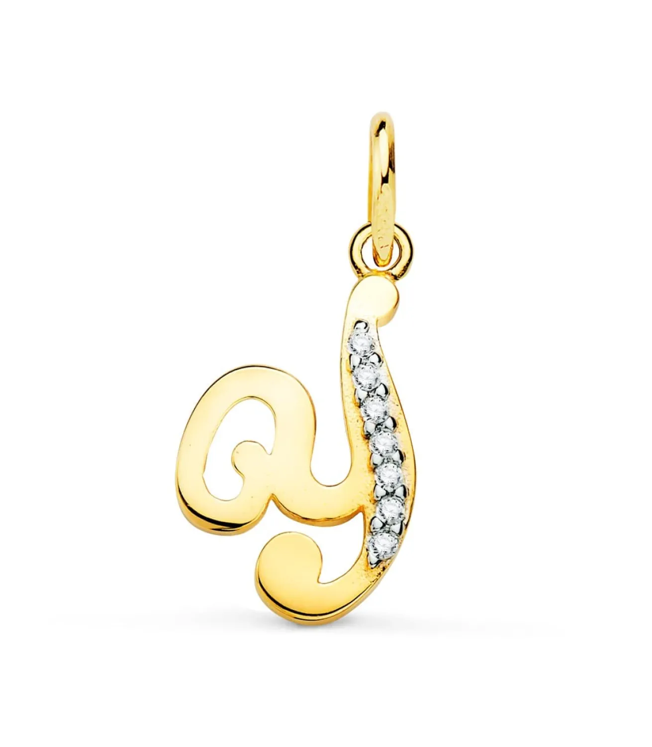 Colgante Inicial Y Oro Amarillo 18 K 15Mm<Alda Joyeros Cheap