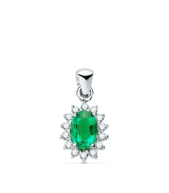 Colgante Jasmin 0.14 Qtes.18 Ktes Esmeralda 0.39 Q<Alda Joyeros Store