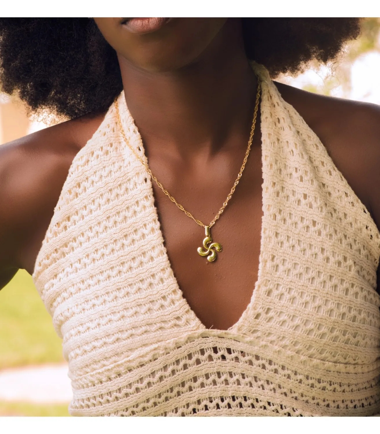 Colgante Lauburu Oro Amarillo 18K 20 Mm<Alda Joyeros Online