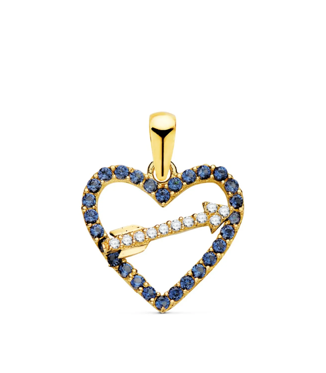 Colgante Love Arrow Oro Amarillo 18K Azul<Alda Joyeros Flash Sale