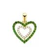 Colgante Love Heart Oro Amarillo 18K Verde<Alda Joyeros Flash Sale