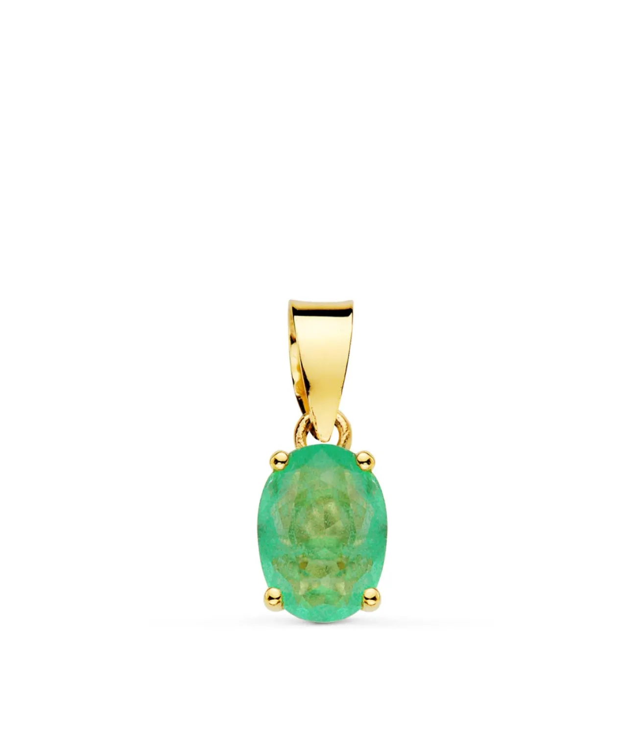 Colgante Lyra Oro 18K Cuarzo Verde<Alda Joyeros Sale