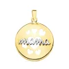 Colgante Mama Corazones Chapa Oro Bicolor 18K<Alda Joyeros Outlet