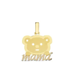 Colgante Mama Oro Bicolor 18K Oso<Alda Joyeros Store