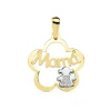 Colgante Mama Oro Bicolor 18K Flor Y Niña<Alda Joyeros Best