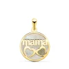Colgante Mama Polvo De Diamante Oro 18K Circulo<Alda Joyeros Flash Sale