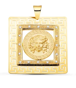 Colgante Medusa Marco Greca 37X37Mm<Alda Joyeros Best Sale
