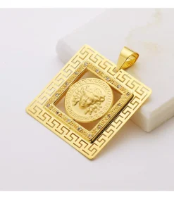 Colgante Medusa Marco Greca 37X37Mm<Alda Joyeros Best Sale