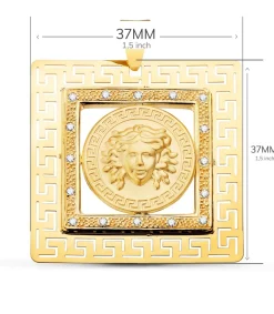 Colgante Medusa Marco Greca 37X37Mm<Alda Joyeros Best Sale