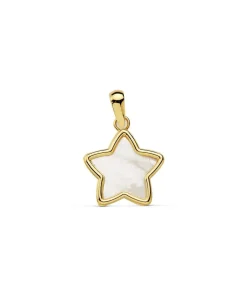 Colgante Mujer Estrella Nacar Oro Amarillo 18 Ktes<Alda Joyeros Hot