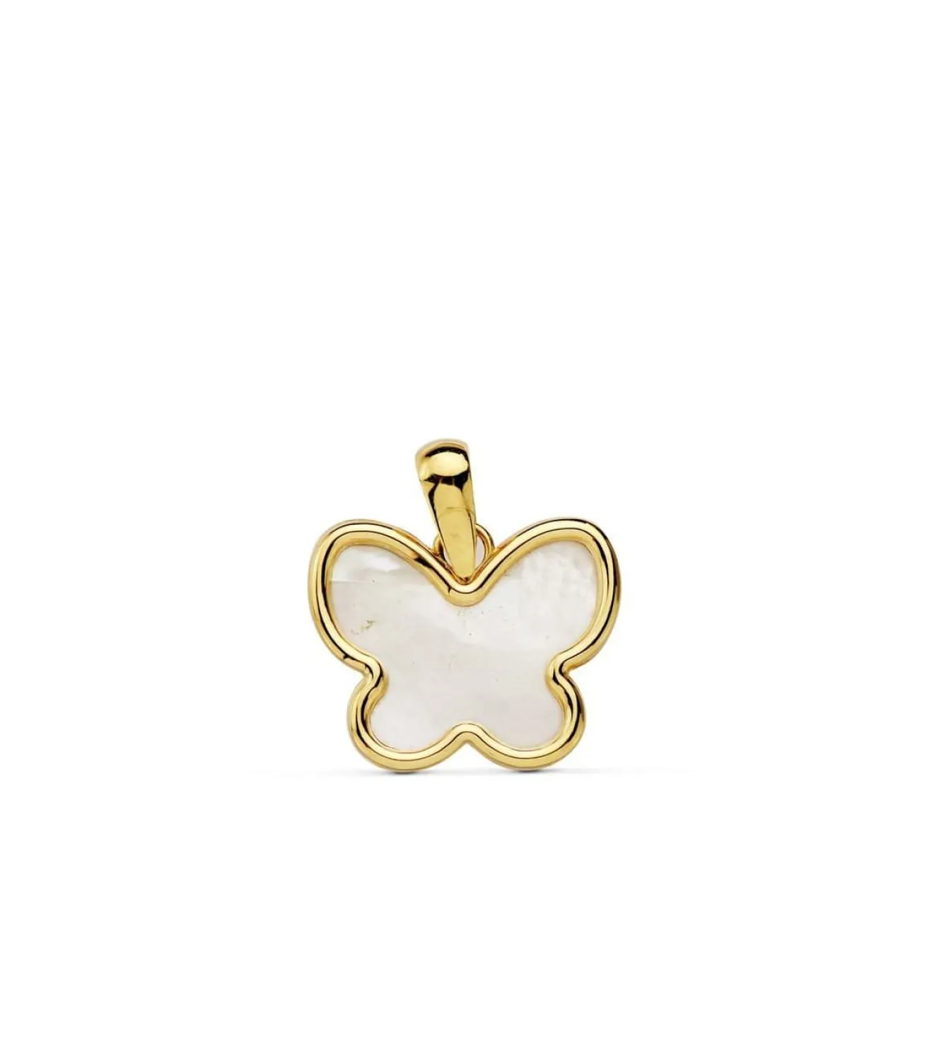 Colgante Mujer Mariposa Nacar Oro Amarillo 18 Ktes<Alda Joyeros Cheap