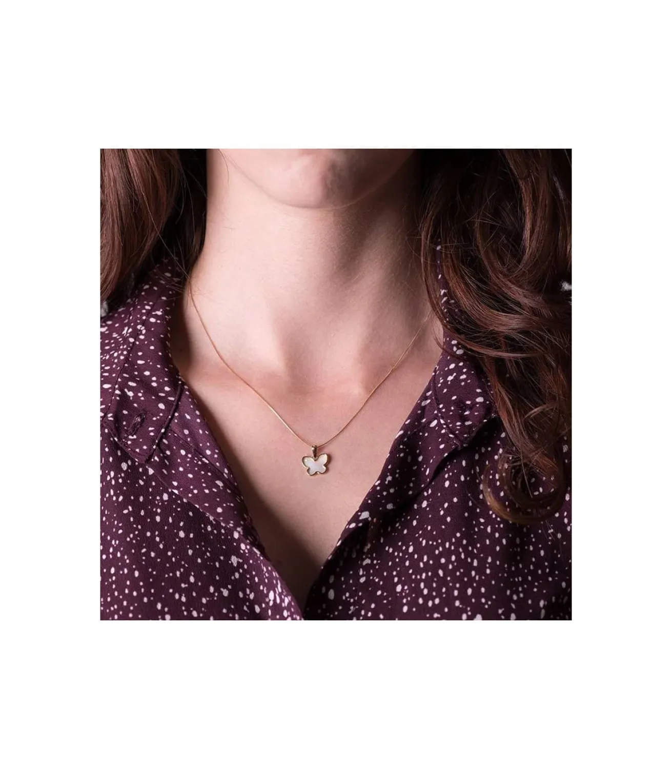 Colgante Mujer Mariposa Nacar Oro Amarillo 18 Ktes<Alda Joyeros Cheap