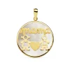 Colgante Nacar Mama Oro Amarillo 18K Siluetas Nino Niña 20Mm<Alda Joyeros Hot