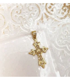 Colgante Oro 18K Cruz Filigrana 30 Mm<Alda Joyeros New