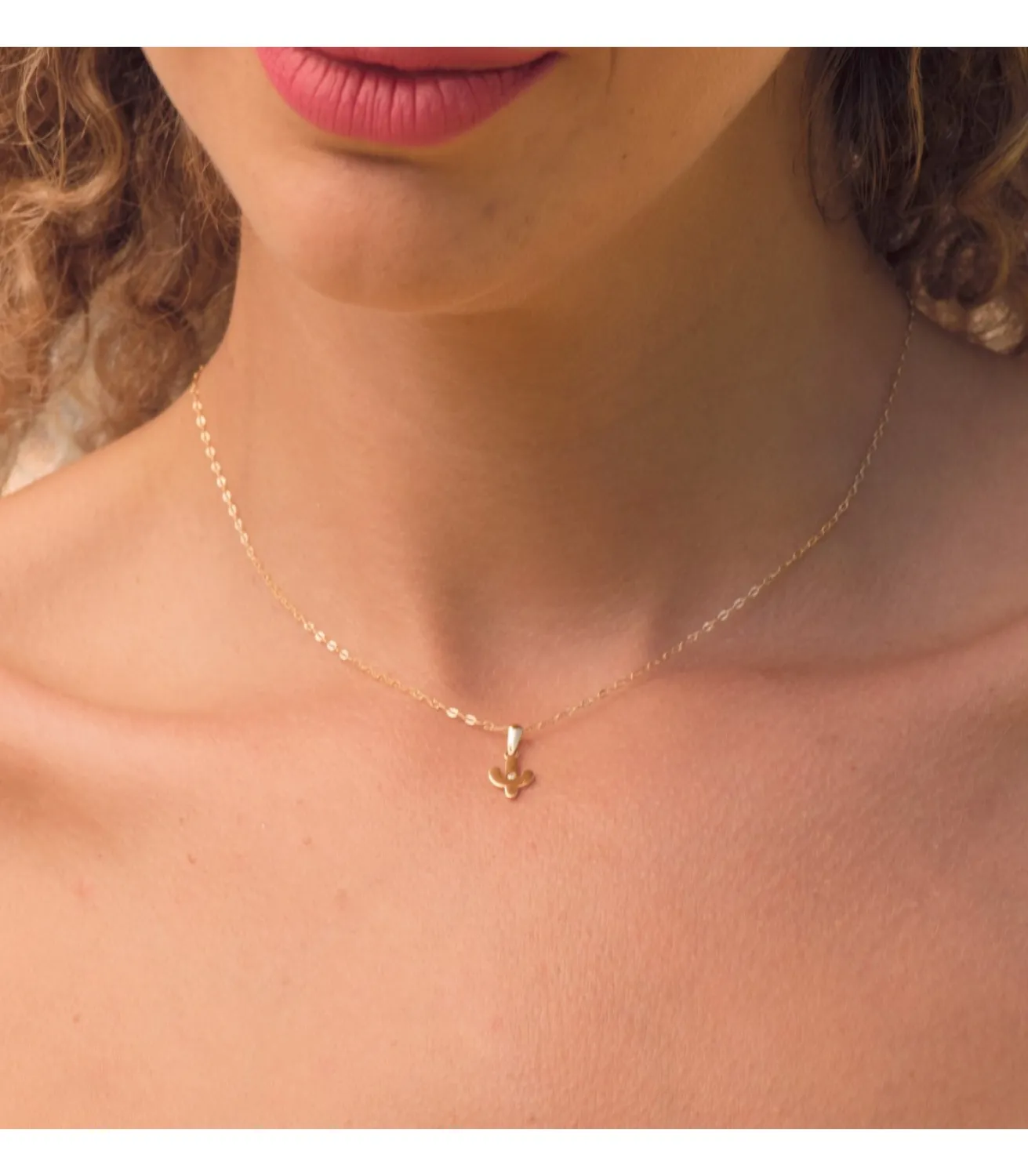 Colgante Pequeno Oro 18K Cactus<Alda Joyeros Cheap