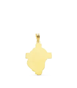 Colgante Rostro Cristo Cruz Oro 18K 26Mm<Alda Joyeros Best Sale