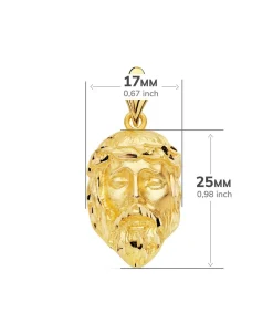 Colgante Rostro Cristo Oro Amarillo 18K 25X17 Mm<Alda Joyeros Cheap