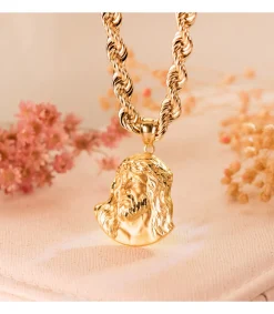 Colgante Rostro De Cristo Oro 18K 27Mm<Alda Joyeros Best Sale