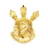 Colgante Rostro De Cristo Potencias Oro 18K 38Mm<Alda Joyeros Hot
