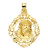 Colgante Rostro De Cristo Cerco Oro 18K 32Mm<Alda Joyeros Fashion