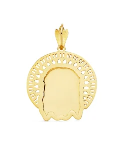 Colgante Rostro De Cristo Cerco Oro 18K 31Mm<Alda Joyeros Flash Sale