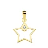 Colgante Space Oro Amarillo 18K Estrella Line 12Mm<Alda Joyeros Cheap