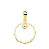 Colgante Space Oro Amarillo 18K Circulo Line 12Mm<Alda Joyeros Outlet