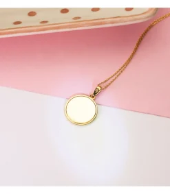 Colgante Virgen Niña 18 Ktes 17 Mm.<Alda Joyeros Online