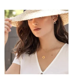 Collar Letra A Inicial Oro Amarillo 18K 42Cm<Alda Joyeros Online