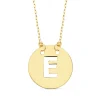 Collar Letra E Inicial Oro Amarillo 18K 42Cm<Alda Joyeros Shop