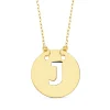 Collar Letra J Inicial Oro Amarillo 18K 42Cm<Alda Joyeros Hot