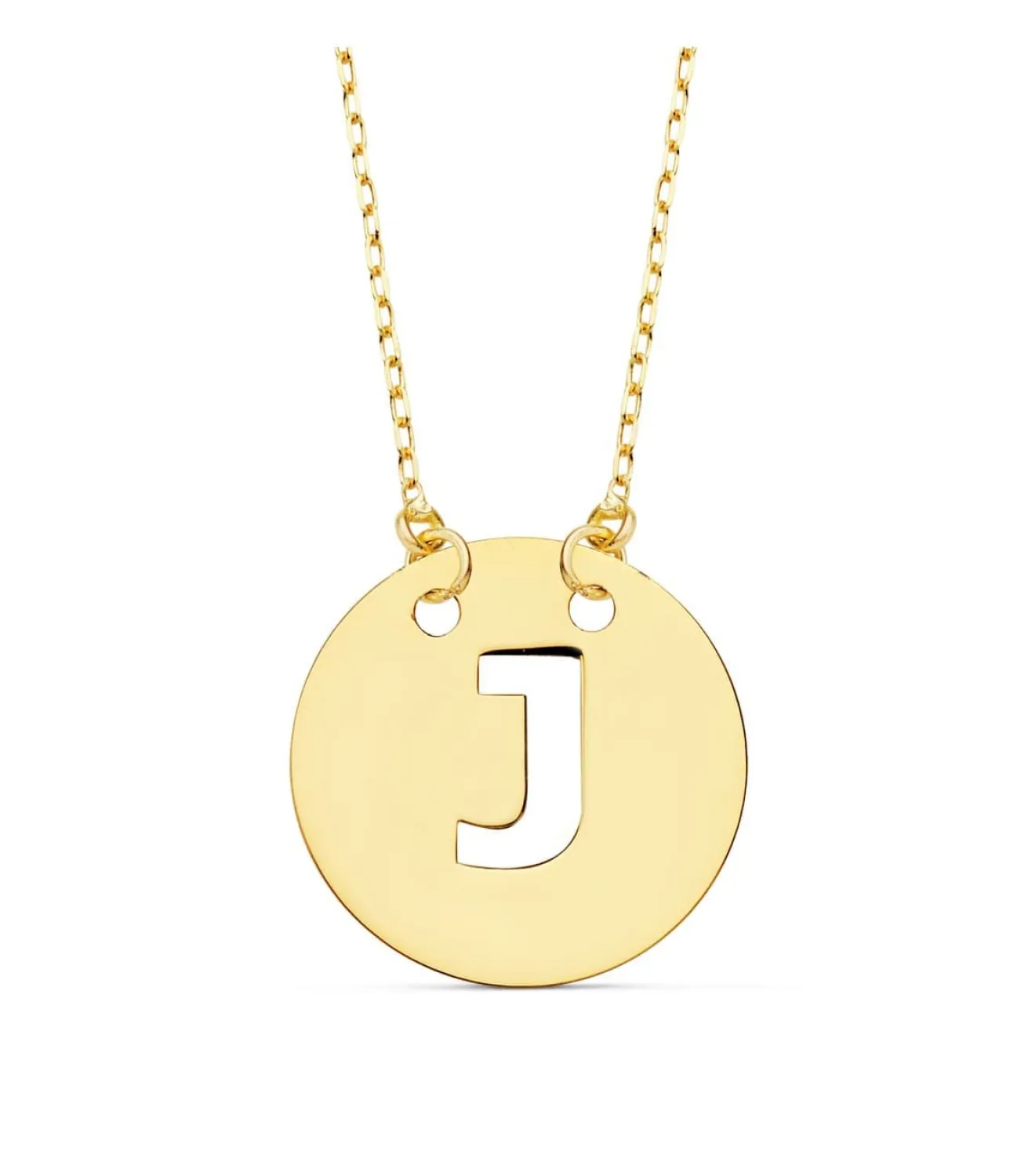 Collar Letra J Inicial Oro Amarillo 18K 42Cm<Alda Joyeros Hot