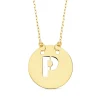Collar Letra P Inicial Oro Amarillo 18K 42Cm<Alda Joyeros Discount