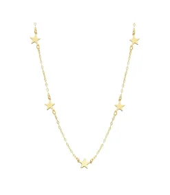 Collar Mujer 5 Stars Oro Amarillo 18K 42 Cm<Alda Joyeros Best Sale