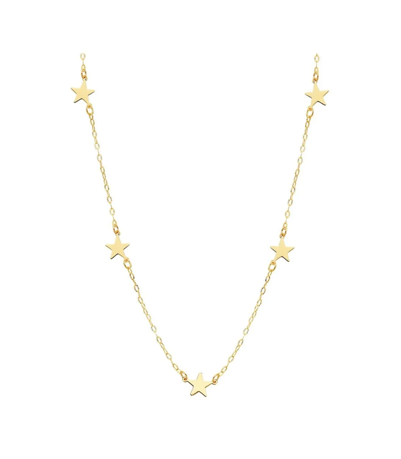 Collar Mujer 5 Stars Oro Amarillo 18K 42 Cm<Alda Joyeros Best Sale
