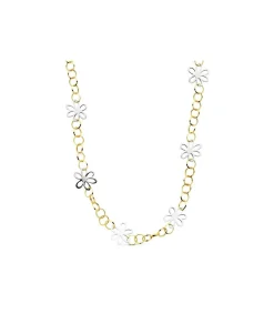 Collar Oro Bicolor 18Ktes Margaritas<Alda Joyeros Discount