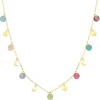 Collar Pastel Oro Amarillo 18K 45 Cm Piedras Color<Alda Joyeros Cheap