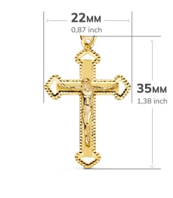Cruz Calada Diamantada Oro 18K Cristo<Alda Joyeros Outlet