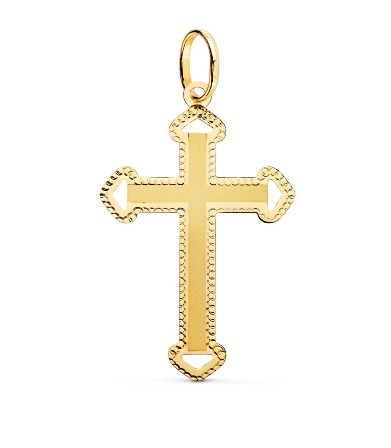 Cruz Calada Diamantada Oro 18K<Alda Joyeros Online